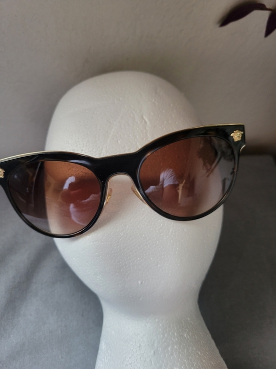 Versace Authentic Black Frame Sunglasses with Brown Lenses MOD#2198 main image 5